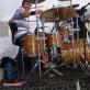Playing in the church with my setup.