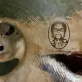 My mom’s picture laser engraved on my custom ride cymbal 