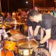 After event, explaining about snare drum tunning by Udo Mashoff technique.